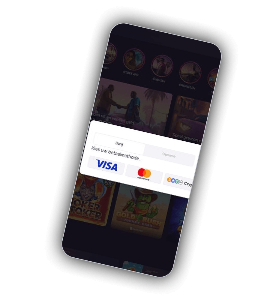 Betaalmethoden bij GtBet Casino NL