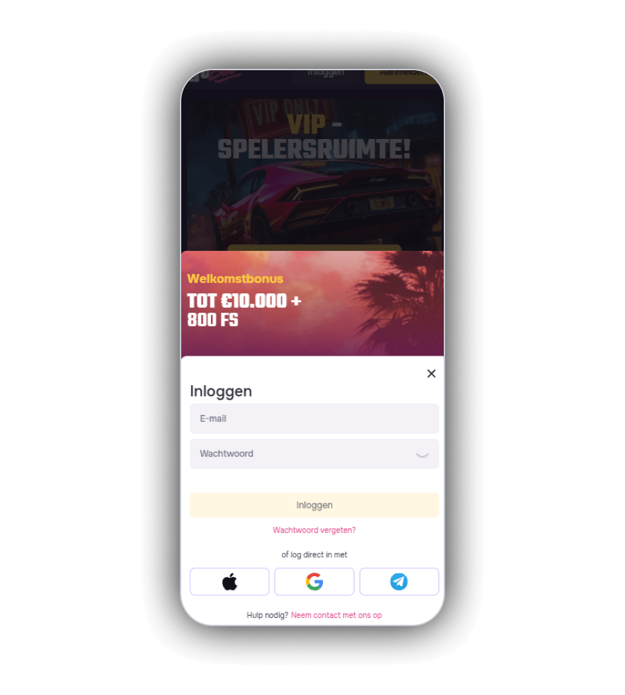 Inloggen bij GtBet Casino NL